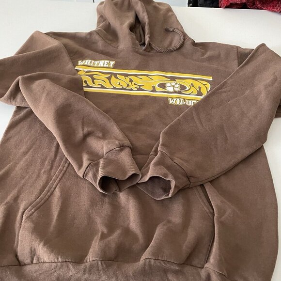 VTG Y2K Hoodie Men's/Adults S Brown Pullover Faded Skater Streetwear Grunge 90s - Picture 5 of 11